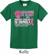 Kids Shirt Halloween Scary Breast Cancer Deadly Tee T-Shirt