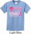 Kids Shirt Halloween Scary Breast Cancer Deadly Tee T-Shirt