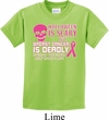 Kids Shirt Halloween Scary Breast Cancer Deadly Tee T-Shirt
