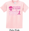 Kids Shirt Halloween Scary Breast Cancer Deadly Tee T-Shirt