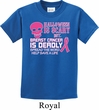 Kids Shirt Halloween Scary Breast Cancer Deadly Tee T-Shirt