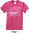 Kids Shirt Halloween Scary Breast Cancer Deadly Tee T-Shirt