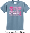 Kids Shirt Halloween Scary Breast Cancer Deadly Tee T-Shirt