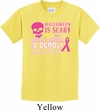 Kids Shirt Halloween Scary Breast Cancer Deadly Tee T-Shirt