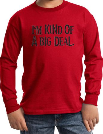 Kids Shirt Kind of a Big Deal Black Print Long Sleeve Tee T-Shirt