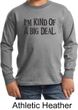 Kids Shirt Kind of a Big Deal Black Print Long Sleeve Tee T-Shirt