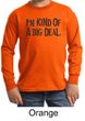 Kids Shirt Kind of a Big Deal Black Print Long Sleeve Tee T-Shirt