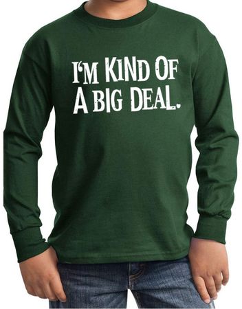 Kids Shirt Kind of a Big Deal White Print Long Sleeve Tee T-Shirt