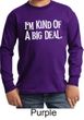 Kids Shirt Kind of a Big Deal White Print Long Sleeve Tee T-Shirt