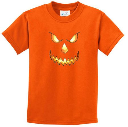 Kids Shirt Pumpkin Head Tee T-Shirt