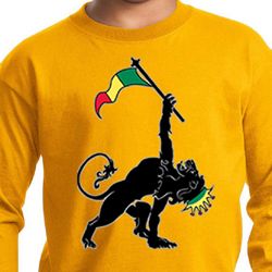 Kids Shirt Rasta Triangle Long Sleeve Tee T-Shirt