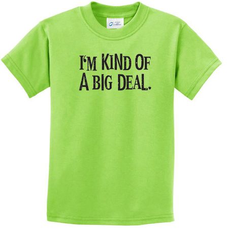 Kids Shirts Kind of a Big Deal Black Print Tee T-Shirt