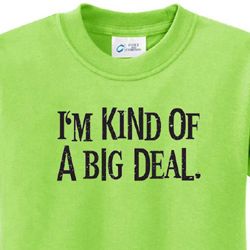 Kids Shirts Kind of a Big Deal Black Print Tee T-Shirt