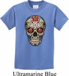 Kids Skull Shirt Sugar Skull with Roses Tee T-Shirt
