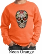 Kids Skull Sweatshirt Sugar Skull with Roses Sweat Shirt