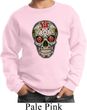 Kids Skull Sweatshirt Sugar Skull with Roses Sweat Shirt