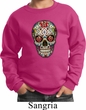 Kids Skull Sweatshirt Sugar Skull with Roses Sweat Shirt