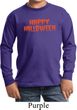Kids Spooky Happy Halloween Youth Long Sleeve