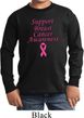 Kids Support Breast Cancer Awareness Youth Long Sleeve