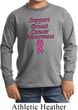 Kids Support Breast Cancer Awareness Youth Long Sleeve