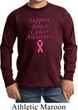 Kids Support Breast Cancer Awareness Youth Long Sleeve