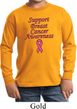 Kids Support Breast Cancer Awareness Youth Long Sleeve