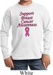 Kids Support Breast Cancer Awareness Youth Long Sleeve