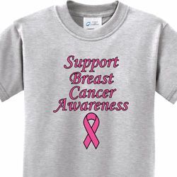 Kids Support Breast Cancer Awareness Youth T-shirt