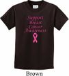 Kids Support Breast Cancer Awareness Youth T-shirt