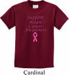 Kids Support Breast Cancer Awareness Youth T-shirt