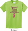 Kids Support Breast Cancer Awareness Youth T-shirt