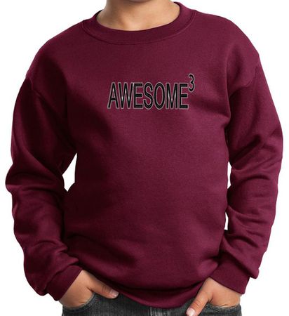 Kids Sweatshirt Awesome Cubed Sweat Shirt