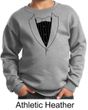 Kids Sweatshirt Basic Black Tuxedo Sweat Shirt