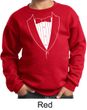 Kids Sweatshirt Basic White Tuxedo Sweat Shirt