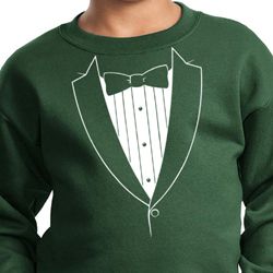 Kids Sweatshirt Basic White Tuxedo Sweat Shirt