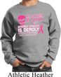 Kids Sweatshirt Halloween Scary Breast Cancer Deadly Sweat Shirt