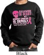 Kids Sweatshirt Halloween Scary Breast Cancer Deadly Sweat Shirt