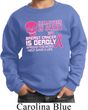 Kids Sweatshirt Halloween Scary Breast Cancer Deadly Sweat Shirt