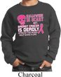 Kids Sweatshirt Halloween Scary Breast Cancer Deadly Sweat Shirt