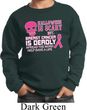 Kids Sweatshirt Halloween Scary Breast Cancer Deadly Sweat Shirt