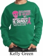 Kids Sweatshirt Halloween Scary Breast Cancer Deadly Sweat Shirt