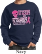 Kids Sweatshirt Halloween Scary Breast Cancer Deadly Sweat Shirt