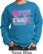 Kids Sweatshirt Halloween Scary Breast Cancer Deadly Sweat Shirt