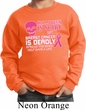 Kids Sweatshirt Halloween Scary Breast Cancer Deadly Sweat Shirt