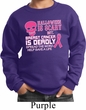 Kids Sweatshirt Halloween Scary Breast Cancer Deadly Sweat Shirt