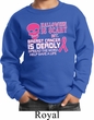 Kids Sweatshirt Halloween Scary Breast Cancer Deadly Sweat Shirt