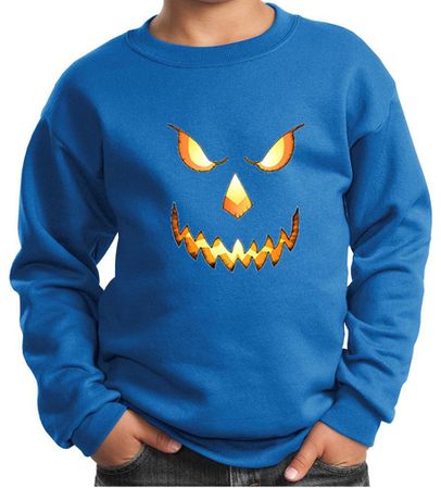 Kids Sweatshirt Pumpkin Head Sweat Shirt