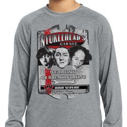 Kids Three Stooges Shirt Nyukleheads Garage Dry Wicking Long Sleeve