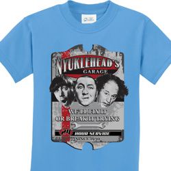 Kids Three Stooges Shirt Nyukleheads Garage Tee T-Shirt