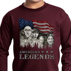 Kids Three Stooges Shirt Rushmorons Long Sleeve Tee T-Shirt